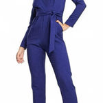 Closet London tie waist kimono sleeve jumpsuit in navy Size 12 NWOT Belted Blue Photo 0