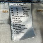 American Eagle Light Wash Mom Jeans 00 XS Extra Short High-Waist Cropped Photo 7