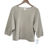 Ady P Womens Faux Sherpa Textured Knit Pullover Sweater beige Small Cabincore Photo 0