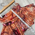 EGO Lace Low-Rise Skirt ruffle hem abstract mini womes Orange (size 8) y2k festival Photo 5