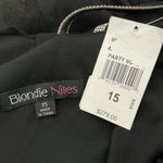 Blondie Nites  Tulle Rhinestone Strap Ball Gown Black Size 15 Formal Dress Photo 8