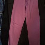 Mandala Scrub Pants Dahlia Straight Leg XXS Petite Pink Photo 0