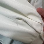 Liz Claiborne  Chemise Vintage 90s Blouse Women's 12 Ivory Button Back Minimalist Photo 5