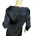 Kay Unger  BLACK SATIN SHAWL COLLAR COCKTAIL DRESS NWT (10) Photo 7