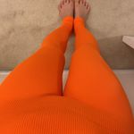 ZARA bright Orange leggings. Xs/s Photo 4