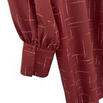 Joie  Amaranda Maroon Shirt Dress Long Sleeve Lined With Pockets Photo 5