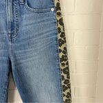 Madewell  Classic Straight Jeans w/ Leopard Leg Stripe Size 26 Photo 7