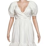 ALAMOUR THE LABEL Andrey Mini Dress, White, Medium White Photo 8
