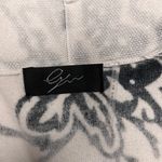 White & Black Long Sleeve Open Front Cardigan by Lyn Size L Photo 4