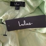 Lulus Casual Enchantment Mint Green Linen Off-the-Shoulder Midi Dress Photo 8