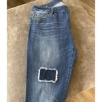CAbi  Women's Slim Boyfriend Patchwork Jeans Size 14 Photo 5