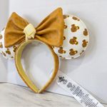 Lounge Fly Disney x  Mickey Mouse Waffle And Butter Ear Headband Faux Leather Photo 8