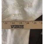 Chico's  4 US XXL White Sweater Tunic Sequin Pullover Knit Short Sleeve Preppy Photo 4