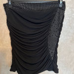 Torrid  Black Strapless Ruffled Top w/ silver rhinestones Photo 0