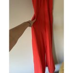 Julia Jordan  Knot Neck Halter Jumpsuit Size 8 Orange Formal Party Dressy Photo 5