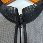 Free People  Black Ruffle Mesh Mini Dress Photo 5