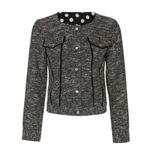 Slate + Willow  Black Tweed Blazer Jacket Size XS Textured Career Winter Staple Photo 3