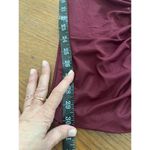 Stylish Johnny Wujek Burgundy Ruched Dress Photo 4