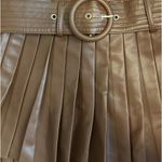 ZARA  Faux Leather Pleated Skirt Photo 1