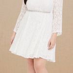 Torrid Ivory Lace Dress Sleeve Trapeze Dress Photo 2