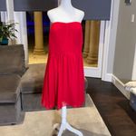 Women’s Burgundy Short Strapless Chiffon Party Prom Dress XXL NWT Red Photo 1