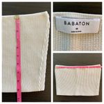 Babaton  Beige Ribbed Knit Tube Top Bandeau M Neutral Basic Capule Layering Photo 9