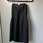 Max and Cleo black  mini strapless with jeweled detail size 4 Photo 1