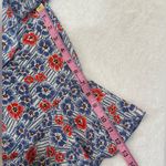 Pepe Jeans  Summer Blue and Red Floral Romper with Ruffled Hem Photo 8