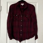 Jessica Simpson Plaid Button-Down Shirt - Size S Photo 0