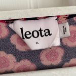 Leota ‎ Sleeveless V Neck Romper Tie Waist Navy Floral 2L (2X) Photo 5