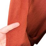 Alexandra + Oak Pumpkin Spice Orange Long Open Front Cardigan Pockets Sz Medium Photo 4