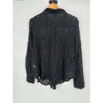 Torrid Black Lace Gothic Button Up Long Sleeve Blouse Size 3 (3X) Witchy Top Photo 3