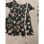 Torrid 2 Dress Real Green Floral Challis Tiered Skater Corset Back Plus Strappy Photo 5