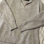 American Eagle Gray Oversized Sweater Photo 2