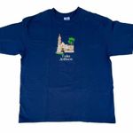 Yazbek Vintage Tala Jalisco Mexico Embroidered Blue T-shirt Photo 0