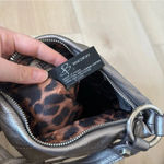 B Makowsky Pewter Leather Crossbody Bag Photo 2