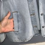 Stoosh Vintage Light Blue Jean Cotton Jacket Shacket Button Front Pockets XL Photo 5