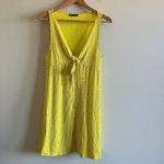 ZARA KNOTTED DRESS FLOWY SHORT SLEEVE MINI YELLOW POLKA DOTS PRINT WOMEN… Photo 2