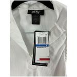 Just Polly New York Ribbed Knit Sleeveless Collared Polo Shirt Top Ivory Size S White Photo 2