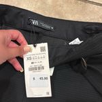 ZARA  Black Knit High Waisted Belted Skort Photo 3