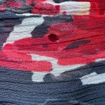 Christopher & Banks  V Neck Blouse Womens Medium Red Floral Print Business Chifon Photo 10