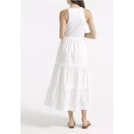 J.Crew Womens Vintage Rib High Neck Cutaway Tank Dress Poplin Skirt White XXS Photo 1
