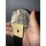 Western Belt Sz L Turquoise Concho Silver Yellow Leather Snakeskin 36.5" Photo 4