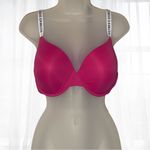 Victoria's Secret T-Shirt Lightly Lined Demi Bra Hot Pink Size 38DD E85 Photo 1