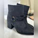 Vionic  CARNELIA ANKLE BOOTS OILED NUBUCK EMBOSSED DETAILING HEEL BLACK SZ9.5 US Photo 8