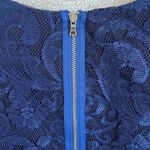 Ali Ra Navy Blue Lace Overlay Silk Sleeveless Dress in Womens Size 8 Photo 2