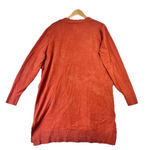 Duluth Shiftless Duster Sweater Women’s Size XL Tunic Open Cardigan Salmon Red Photo 1
