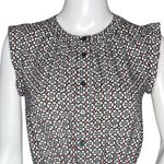 Loft  Dress Womens XSP Black White‎ Floral Flower Mini Casual Party Career Office Photo 4