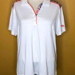 Kate Lord White and Orange Gold Shirt, L Size L Photo 0