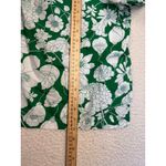 J.Crew Kelly Green Floral Smocked One-shoulder Cotton Summer Preppy Top Medium Photo 6